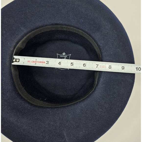Vintage Bollman Hat Co. Blue Doeskin 100% Wool Felt Hat - Picture 7 of 7